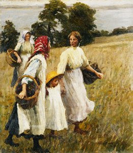 The Blackberry Harvest, n. 1908 (öljy kankaalle)
