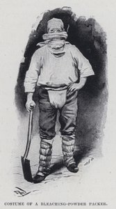 Valkaisujauheen pakkaajan puku (m/w kuva) tekijältä Harold Hume Piffard
