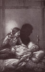 Kuvitus Charles Dickensin Edwin Droodin mysteeriin (litho) tekijältä Harold Hume Piffard