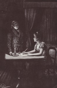 William Makepeace Thackerayn kuvitus Vanity Fairille (litho) tekijältä Harold Hume Piffard