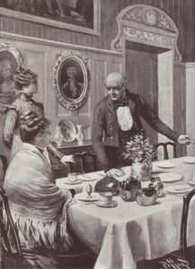 William Makepeace Thackerayn kuvitus Vanity Fairille (litho) tekijältä Harold Hume Piffard