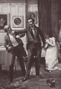 William Makepeace Thackerayn kuvitus Vanity Fairille (litho) tekijältä Harold Hume Piffard