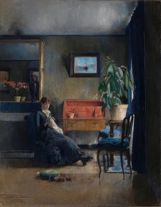 Sininen sisustus. 1883