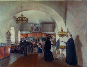 Ristiäiset Stangen kirkossa