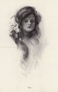 Muotokuva nuoresta Peggy-nimisestä tytöstä (litografia)
