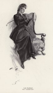 George Barr McCutcheonin (litho) romaanin Cowardice Court -hahmo Lady Bazelhurst tekijältä Harrison Fisher