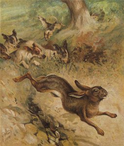 Run for Life (chromolitho) tekijältä Harrison William Weir