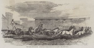 Pariisin hippodromi, Seitsemäntoista hevosta, jota ajaa M Martin tekijältä Harrison William Weir