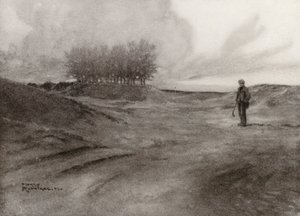 Golfkentät: Wimbledon, on the common (litografia).