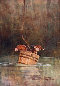Susi ja kettu (värinen lito) tekijältä Harry Rountree
