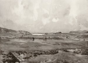 Golfkentät: Bude, reikä "Nursery Maid" (litografia).