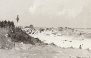 Golfkentät: Hunstanton, lumen alla (litografia).