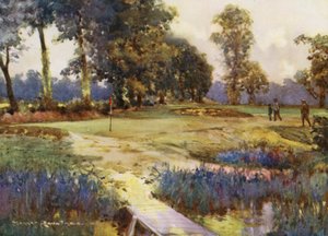 Golfkentät: Romford, kuudes viheriö (värilitro).