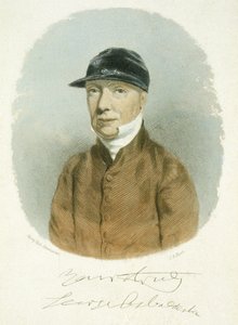 George Osbaldeston (1787-1866) 1866, kaiverrus J.B. Hunt (värillinen akvatinta) tekijältä Harry (after) Hall