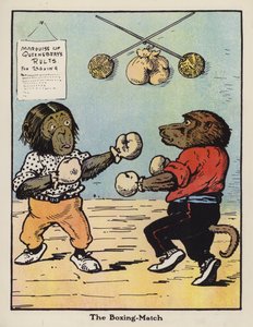 The Boxing-Match (väri litho) tekijältä Harry B Neilson