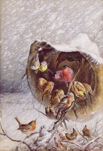 Suoja lumimyrskyltä, 1896 (öljy & wc)