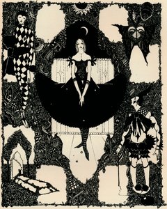 Columbine, c 1900-1930, 1925 tekijältä Harry Clarke