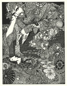 Edgar Allan Poe: Morella (litografia) tekijältä Harry Clarke