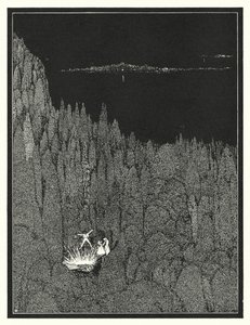 Edgar Allan Poe: Kultainen ötökkä (litografia) tekijältä Harry Clarke