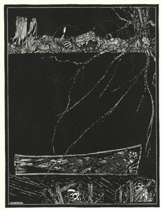 Edgar Allan Poe: Ennenaikainen hautaus (litografia) tekijältä Harry Clarke