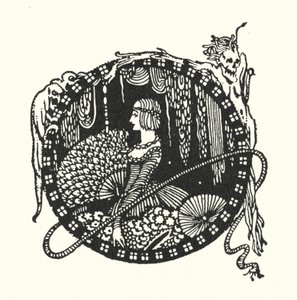 Edgar Allan Poe: Silmälasit (litografia) tekijältä Harry Clarke
