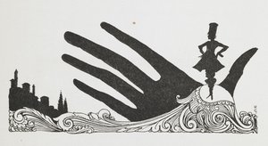 Kuvitus tarinalle "pieni peukalo". tekijältä Harry Clarke