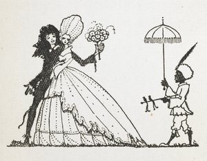 Kuvitus tarinalle "keiju". tekijältä Harry Clarke