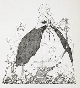 Kuvitus tarinalle, "keiju". tekijältä Harry Clarke