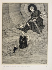 Dooneyn viulunsoittaja. "Kun tulemme aikojen lopussa,   tilassa istuvalle Pietarille" tekijältä Harry Clarke