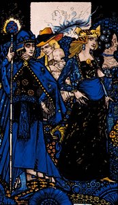 The Queens of Sheba, Meath ja Connaught Kuvitus Harry Clarke J. M. Syngen Queensista tekijältä Harry Clarke