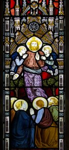 Derwen, St Mary, James Powell & Sons, Harry Wooldridge, Annunciation, 1869
