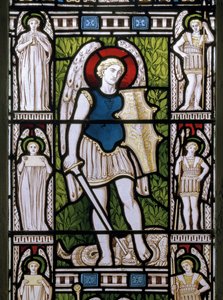 Minley, St Andrew, James Powell & Sons, Harry Ellis Wooldridge, arkkienkeli Michael, 1870
