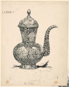 Ewer of Solid Silver valmistettu Ispahanissa tekijältä Harry Fenn
