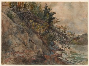 Lake Memphremagog, n. 1880-luku. tekijältä Harry Fenn