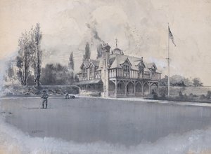 Athletic Club Bowling Greenissä, n. 1900. tekijältä Harry Fenn