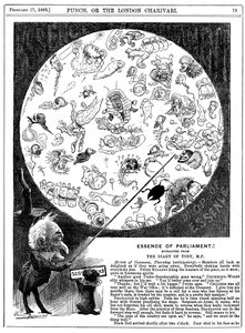 Eduskunnan olemus, 1883 tekijältä Harry Furniss