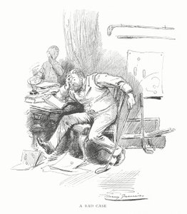 Golf: huono tapaus (litho) tekijältä Harry Furniss