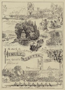 Henley Regatta, 1876 tekijältä Harry Furniss