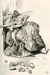 Kuvitus Charles Dickensin romaaniin Tarina kahdesta kaupungista tekijältä Harry Furniss