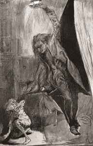Kuvitus Charles Dickensin romaaniin The Ghost