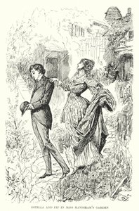 Charles Dickensin kuvitus suurille odotuksille (litho) tekijältä Harry Furniss