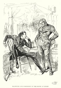 Charles Dickensin kuvitus suurille odotuksille (litho) tekijältä Harry Furniss