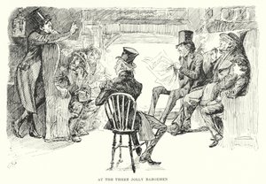 Charles Dickensin kuvitus suurille odotuksille (litho) tekijältä Harry Furniss