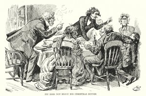 Charles Dickensin kuvitus suurille odotuksille (litho) tekijältä Harry Furniss