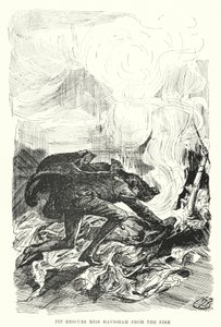 Charles Dickensin kuvitus suurille odotuksille (litho) tekijältä Harry Furniss