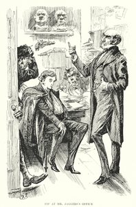Charles Dickensin kuvitus suurille odotuksille (litho) tekijältä Harry Furniss