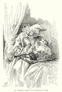 Charles Dickensin kuvitus suurille odotuksille (litho) tekijältä Harry Furniss