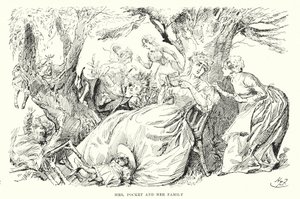 Charles Dickensin kuvitus suurille odotuksille (litho) tekijältä Harry Furniss