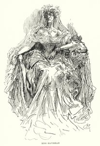 Charles Dickensin kuvitus suurille odotuksille (litho) tekijältä Harry Furniss