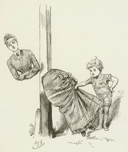 Lewis Carrollin kuvitus Sylvielle ja Brunolle tekijältä Harry Furniss
